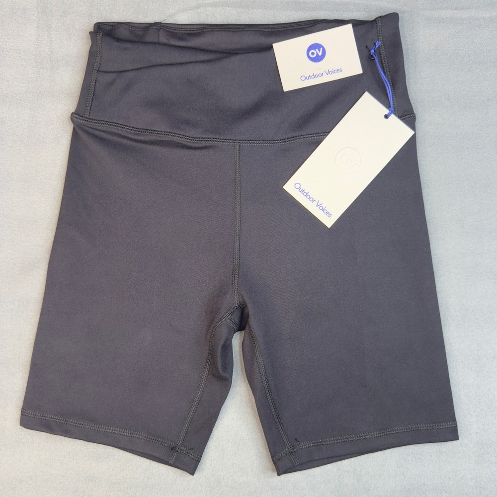 Outdoor Voices CloudKnit Bike Short Black Beauty Small Activewear